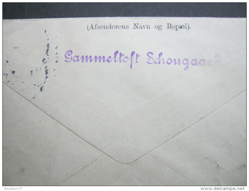 1909, Perfin , Firmenlochung Auf Brief - Storia Postale