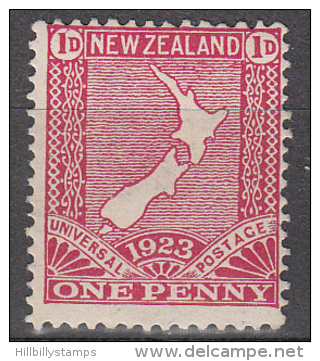 New Zealand   Scott No.  175  Unused Hinged  Year  1923 - Unused Stamps