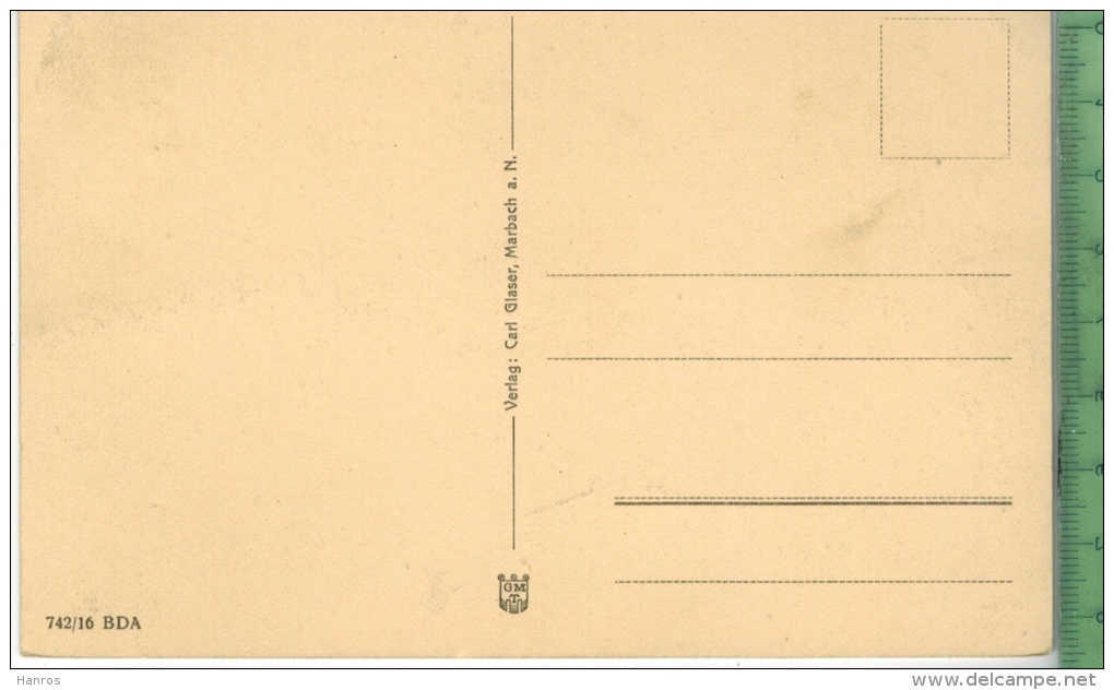 Marbach, Schillermuseum Verlag: Carl Glaser, Marbach, POSTKARTE Erhaltung: I-II, Karte Wird In Klarsichthülle Verschickt - Marbach