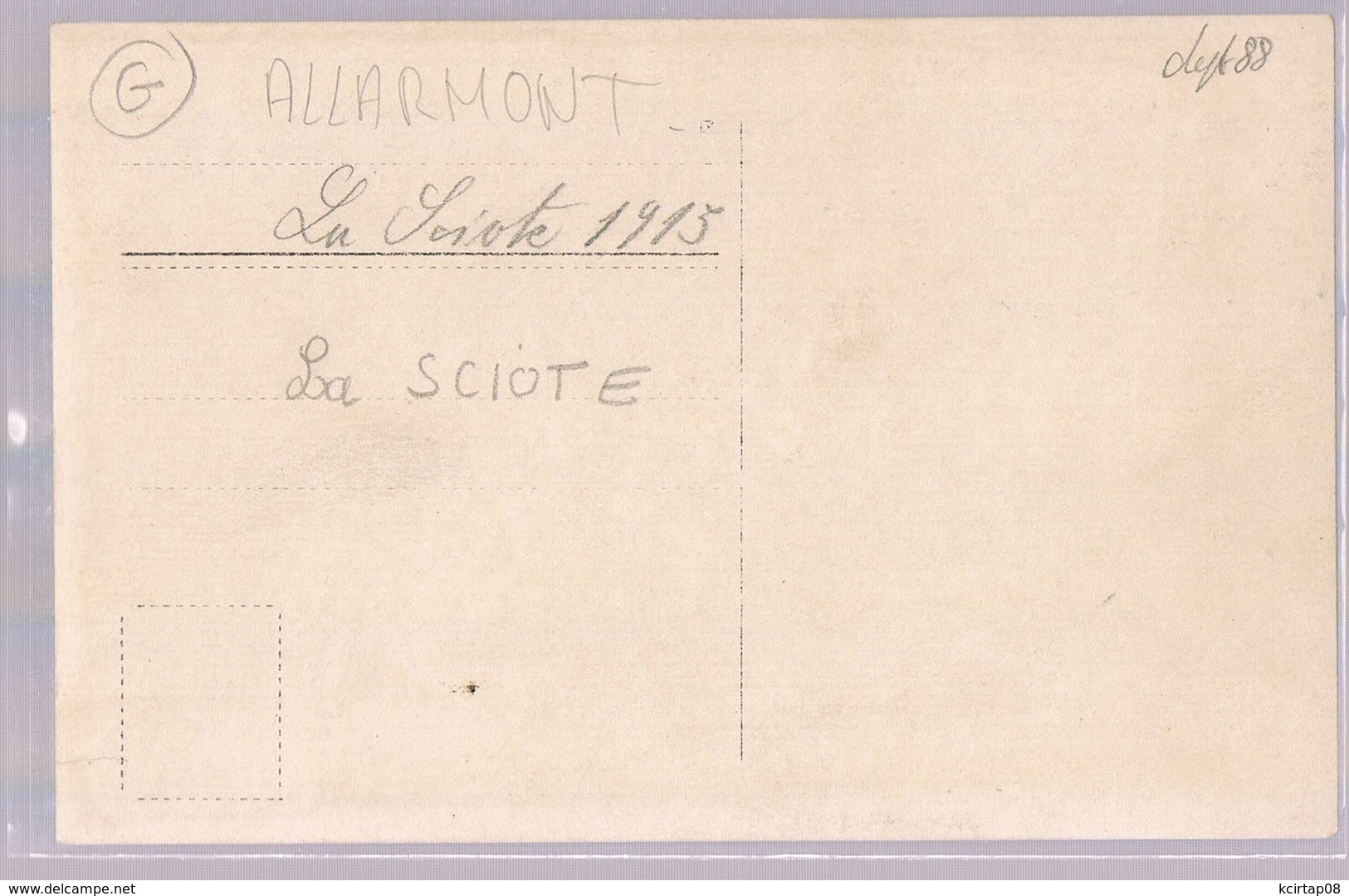 ALLARMONT . LA SCIOTE . - Autres & Non Classés