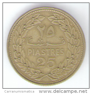 LIBANO 25 PIASTRES 1970 - Libanon