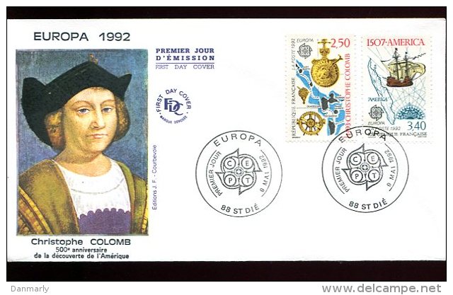 FDC 9/05/92 : EUROPA " Christophe Colomb" - 1992