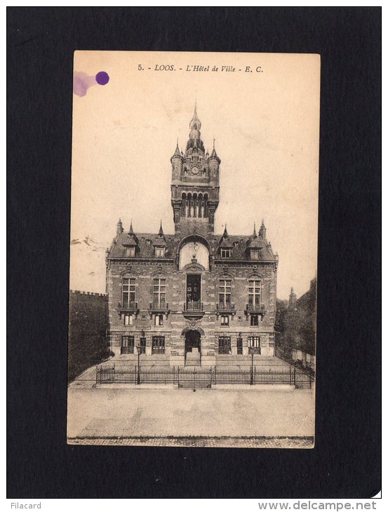 44424     Francia,   Loos  -  L"Hotel  De Ville,  NV(scritta) - Loos Les Lille