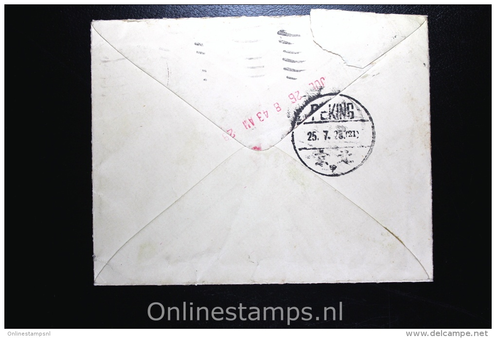 UK: Postal Stationary Cover 1928 Upgraded Paddington To Peking China, Via Siberia - Postwaardestukken