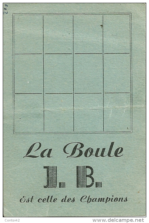 13 MARSEILLE LICENCE 1952 FEDERARATION FRANCAISE BOULISTE JEU PROVENCAL PETANQUE BOULE AIGUES MORTES SPORT - Collections