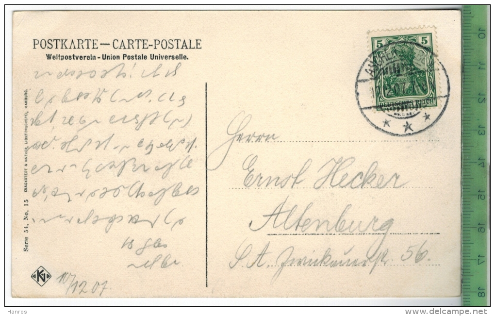 Aschersleben, Krieger-Denkmal Verlag: Knackstedt & Nather, Hamburg, Postkarte Mit Frankatur, Mit Stempel, ASCHERSLEBEN - Aschersleben