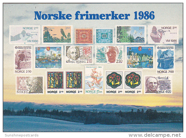 Stamps Of Norway 1986 Issues - Briefmarken (Abbildungen)