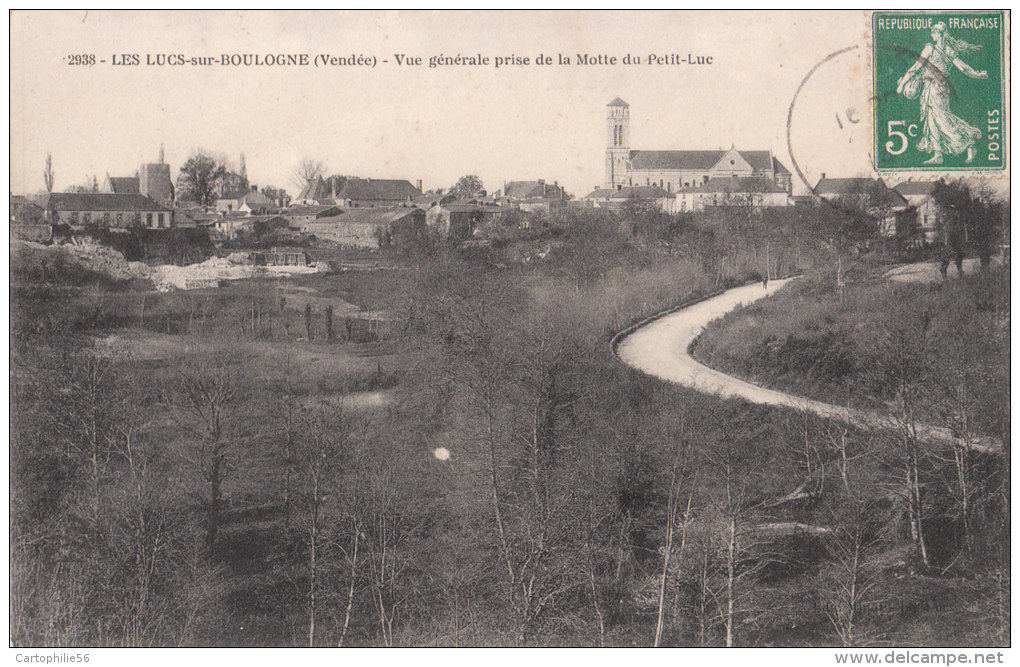 85 LES LUCS SUR BOULOGNE  - 2938 -  Vue Générale Prise De La Motte Du Petit Luc - Les Lucs Sur Boulogne