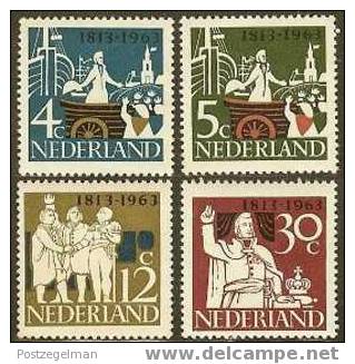 NEDERLAND 1963 OMP Zegels Onafhankelijkheid 813-816 #725 - Ungebraucht