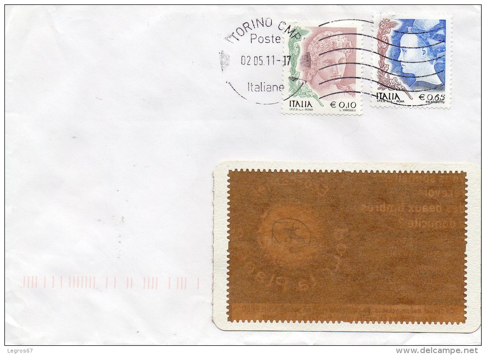 ENVELOPPE 2 TIMBRES - 2011-20: Gebraucht