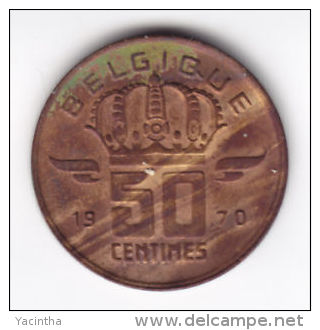 @Y@   Belgie / Belgium 50 Centimes 1970 UNC (C11) - 50 Cent