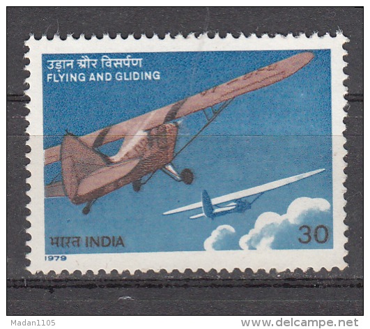 INDIA, 1979,   150th Anniversary Of Flying And Gliding Movement In India,   MNH, (**) - Neufs