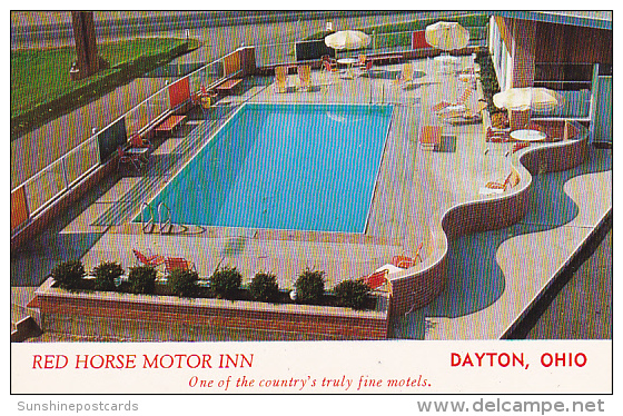 Red Horse Motor Inn Swimming Pool Dayton Ohio - Dayton
