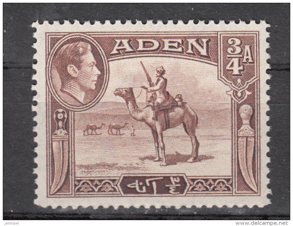 ADEN  1939 KGVI  3/4  A   MNH - Aden (1854-1963)