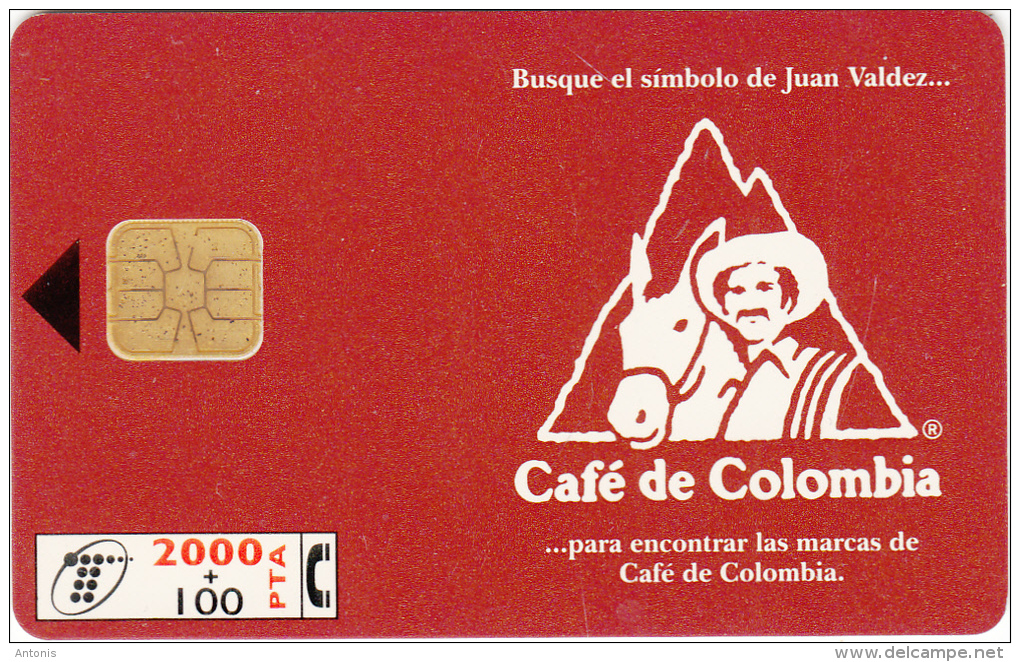 SPAIN - Cafe De Colombia, 05/95, Used - Basic Issues