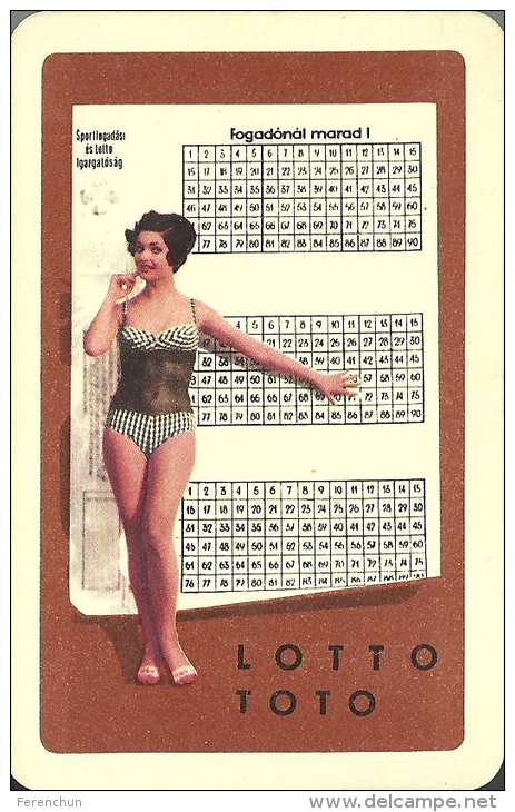 GAMBLING * LOTTERY * FOOTBALL POOL * WOMAN * GIRL * EROTIC * SEXY * CALENDAR * Sportfogadas 1967 * Hungary - Petit Format : 1961-70