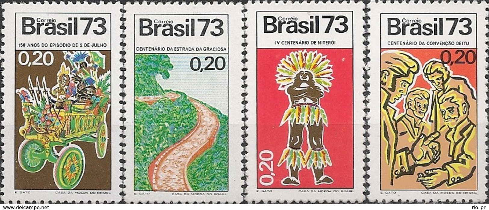 BRAZIL - COMPLETE SET BRAZILIAN EVENTS 1973 - MNH - Unused Stamps