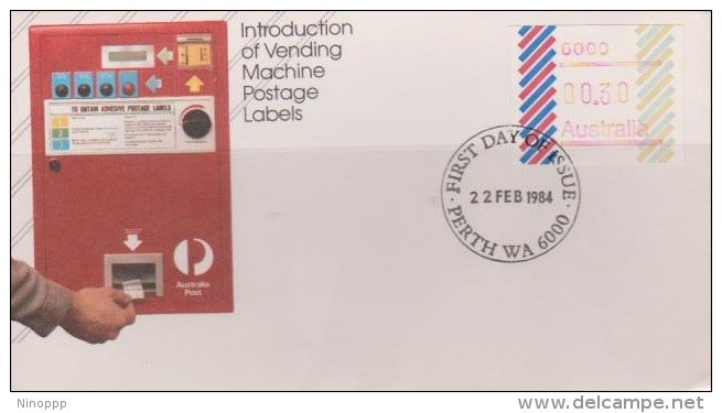Australia 1984 Barred Edge Frama, Perth Postmark, FDC - FDC