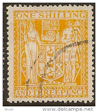 NZ 1931 1/3 Arms SG F191 U #AL1346 - Postal Fiscal Stamps