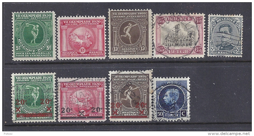 Belgique YT 179 à 187, (séries Complètes) Neufs Et Oblitérés (voir Description) - 1921-1925 Small Montenez