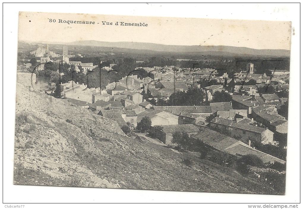 Roquemaure (Gard) : Vue D'ensemble Prise De La Falaise En 1907  PF - Roquemaure