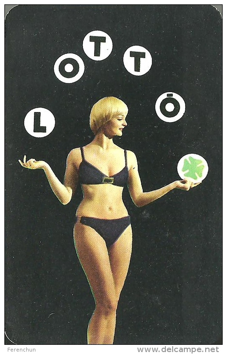 GAMBLING * LOTTERY FOOTBALL POOL * FOUR LEAF CLOVER * WOMAN GIRL * EROTIC SEXY * CALENDAR * Sportfogadas 1975 * Hungary - Petit Format : 1971-80