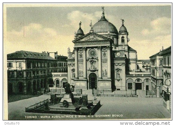 Torino - Maria Ausiliatrice E Mon. A S.giovanni Bosco - Formato Grande Viaggiata - S - Altri Monumenti, Edifici