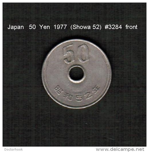 JAPAN    50  YEN  1977  (Hirohito 52---Showa Period)  (Y # 81) - Japon