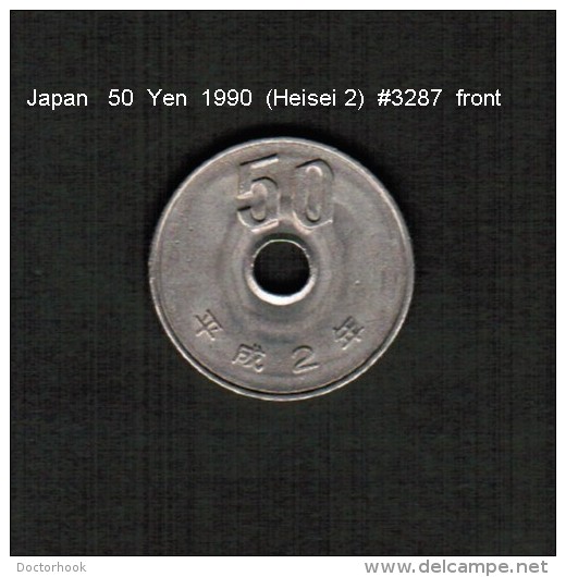 JAPAN    50  YEN  1990  (Akihito 2---Heisei Period)  (Y # 101.2) - Japon