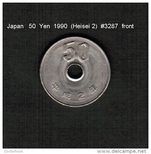 JAPAN    50  YEN  1990  (Akihito 2---Heisei Period)  (Y # 101.2) - Japan