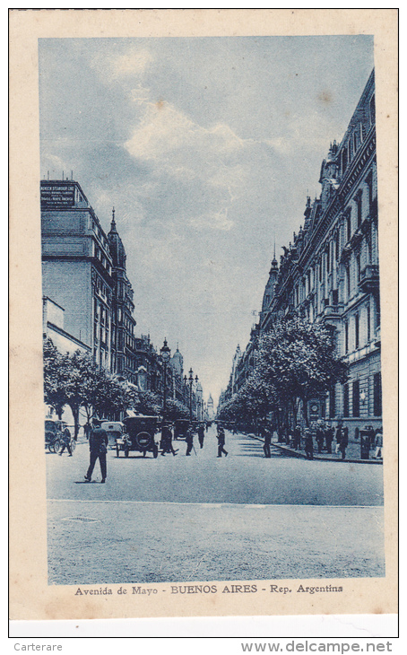 Amérique Du Sud,America, ARGENTINA,ARGENTINIEN,BUE NOS AYRES, AIRES,colonie Espagnol,Avenida De Mayo,city,rare - Argentine