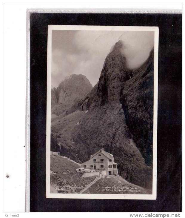 5815  -   GRUPPO DEL CATINACCIO,  Rifugio Bergamo  -  Viaggiata   1.8.1935 - Altri & Non Classificati