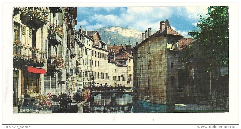 Cp, 74, Le Viel Annecy, Le Charme Des Vieux Quartiers Sur Le Canal Du Thiou, Voyagée 1967 - Annecy-le-Vieux