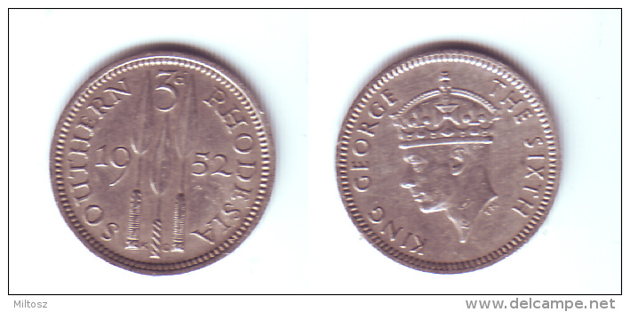 Southern Rhodesia 3 Pence 1952 - Rhodésie