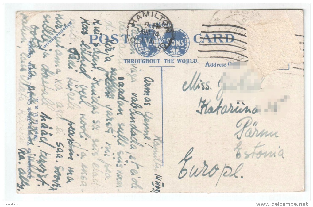 Dundas Fall Near Hamilton Ontario - 113612 - Sent To Estonia 1931 - Canada - Used - Hamilton