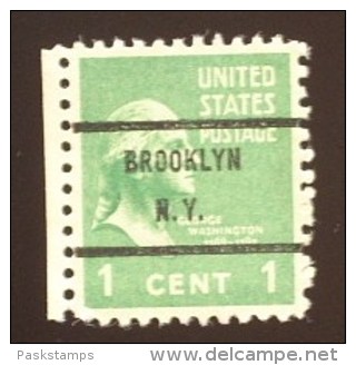 Presidential Series 1938 -  Precncelled - Brooklin NY - Voorafgestempeld