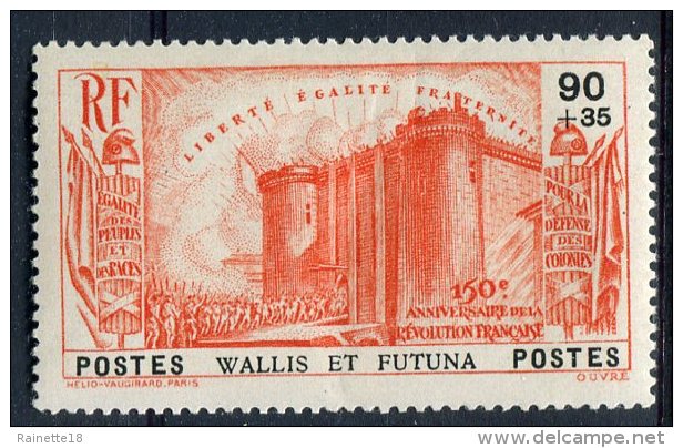 Wallis Et Futuna          74 *    Anniversaire De La Révolution - Nuovi