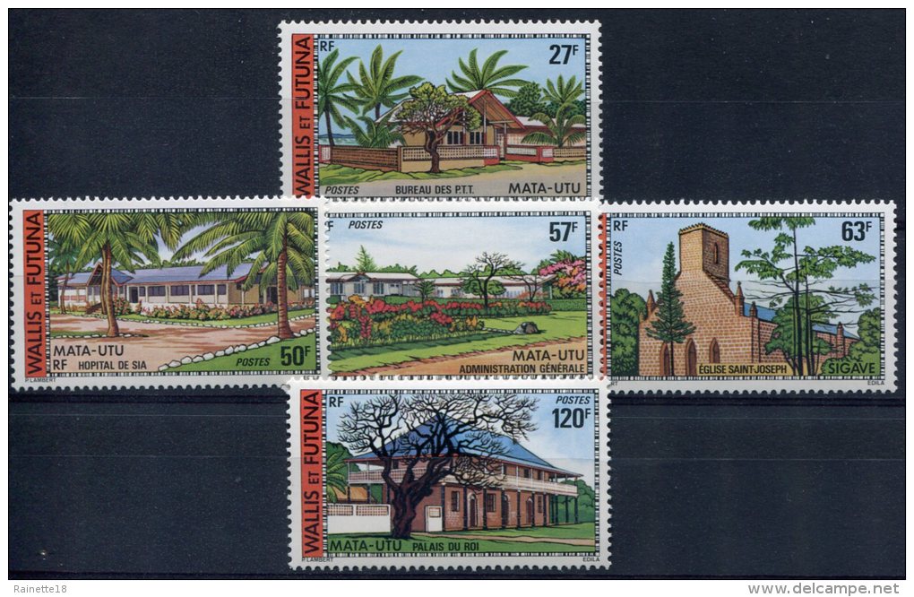 Wallis Et Futuna         203/207  **   Bâtiments Et Monuments De Wallis - Ungebraucht