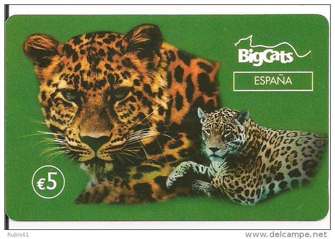 TARJETA PREPAGO BIGCATS VERDE LEOPARDO - Autres & Non Classés