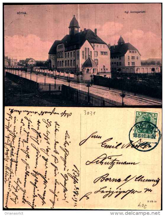 3031)cartolina Di Ròtha-Kgl-amtsgericht-via Ggiata - Roetha