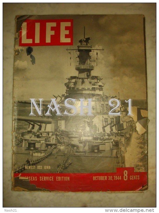 Revue ' LIFE ' Du 30 Octobre 1944 - 51 Pages - - Sociologie/ Anthropologie