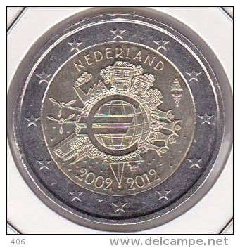 2 Euro Commémorative UNC Pays-bas 10 Ans De L'Euro - Nederland