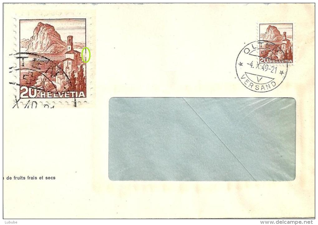 Brief  Olten  (Markenabart San Salvatore)          1949 - Briefe U. Dokumente