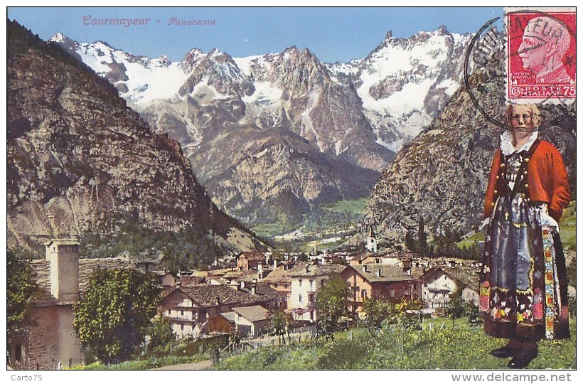 Italie - Val D'Aosta - Courmayeur - Ville Folklore - Postal Mark - Aosta