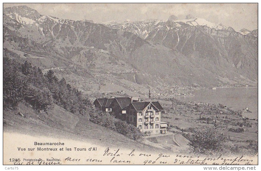 Suisse - Beaumaroche - Panorama - Oblitération Baumaroche - Roche