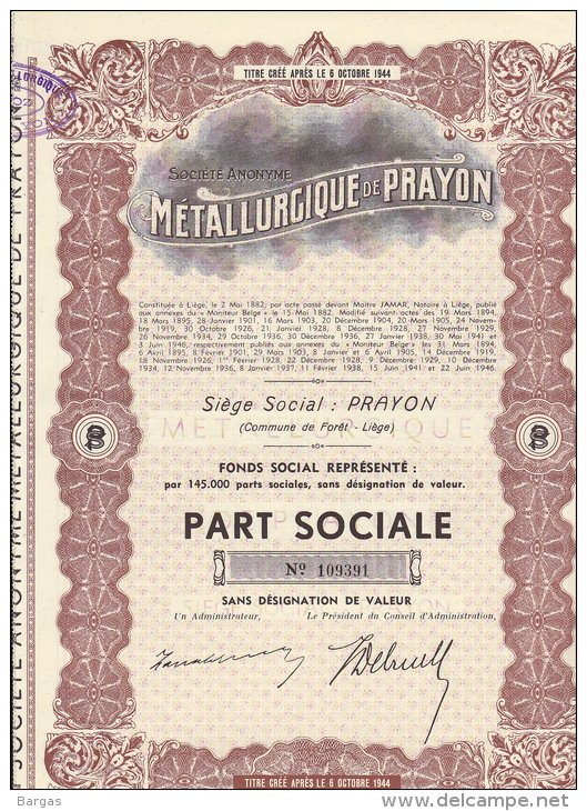 6 X Metallurgique Du Prayon Commune De Forêt Liège - Industrie