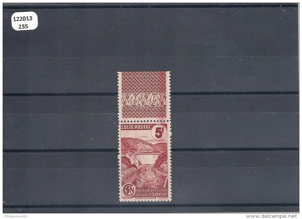 FRANCE 1944/1945 - YT CP N° 217A NEUF SANS CHARNIERE ** (MNH) GOMME D'ORIGINE LUXE - Mint/Hinged