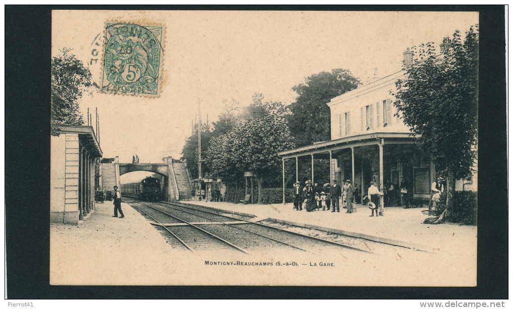 MONTIGNY - BEAUCHAMP - La Gare (animation Avec Train) - Montigny Les Cormeilles