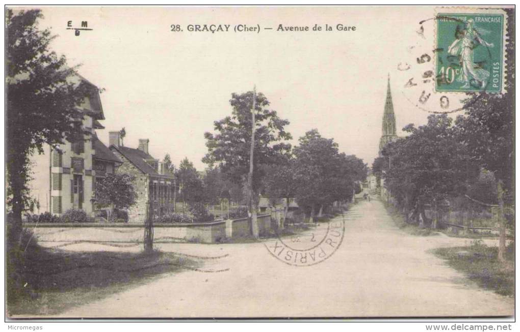 GRAÇAY - Avenue De La Gare - Graçay