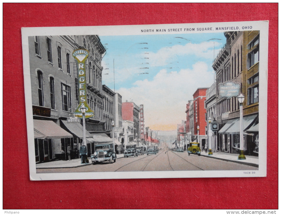 Ohio Mansfield --North Main Street  1931 Cancel   Ref 1130 - Sonstige & Ohne Zuordnung